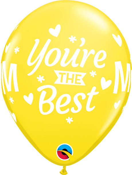 Mom You're The Best Latex Balloon 11"