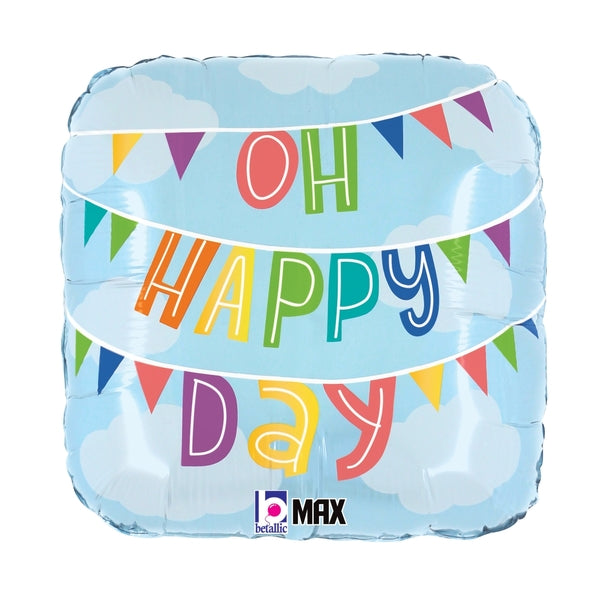 Oh Happy Day Foil Balloon 18"