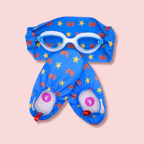Pack - Goggles & Water Shoes Crab