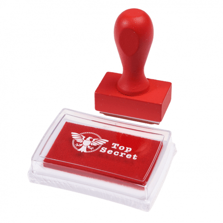 Top Secret Stamp And Ink Set