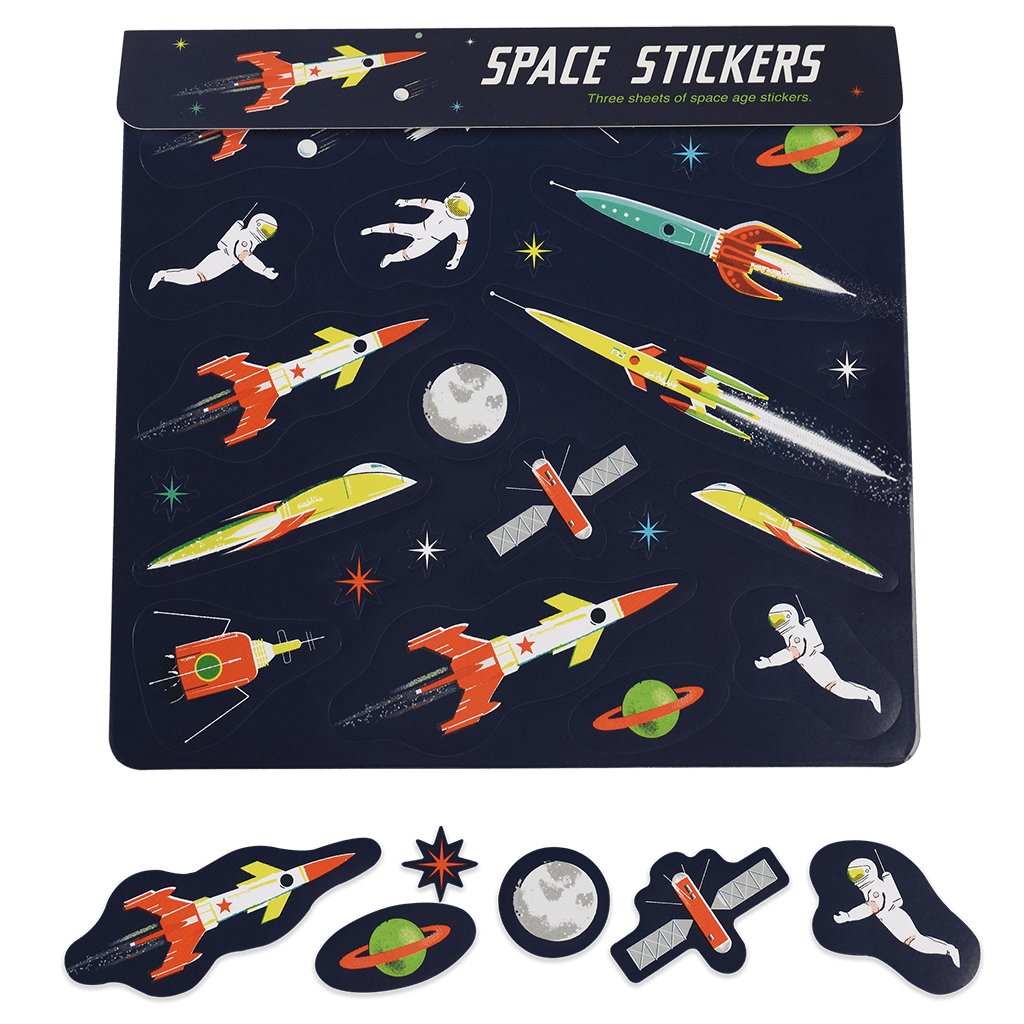 Space Age Stickers (3 Sheets)