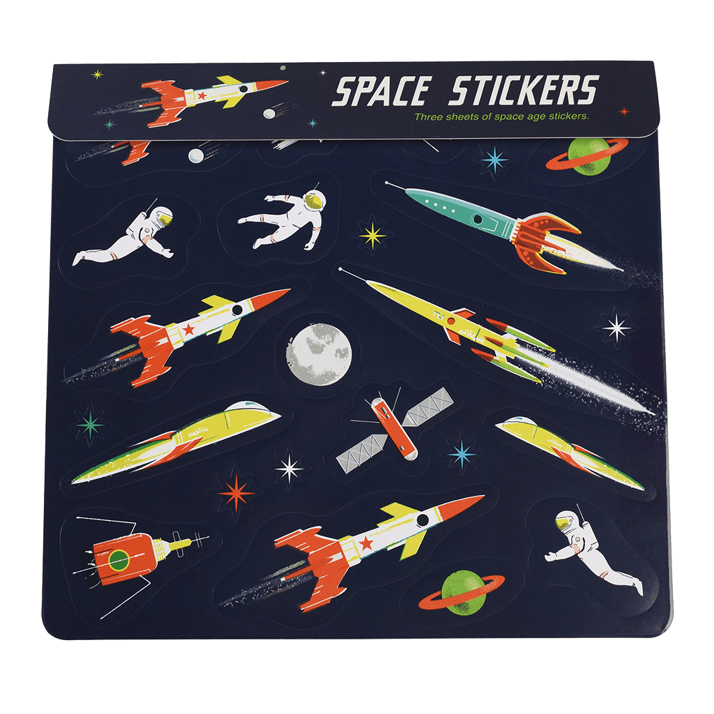 Space Age Stickers (3 Sheets)