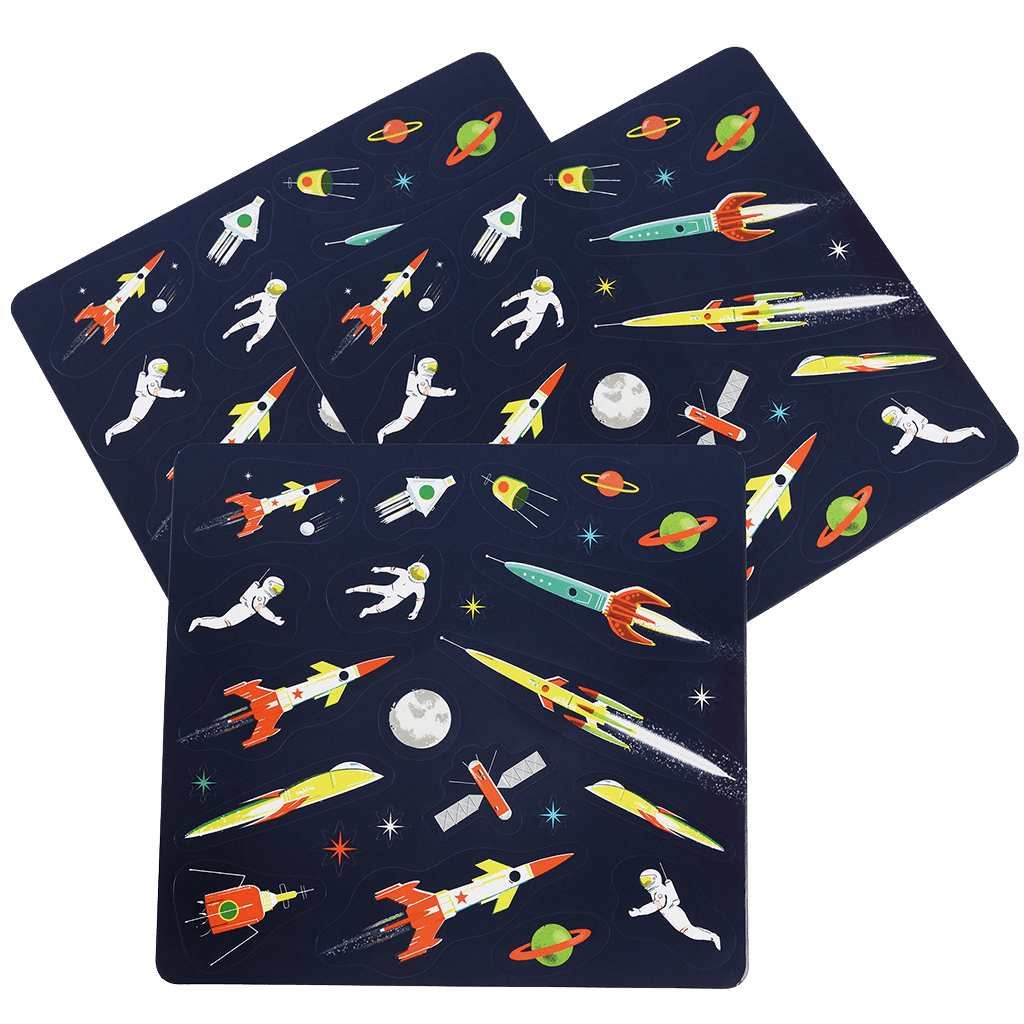 Space Age Stickers (3 Sheets)