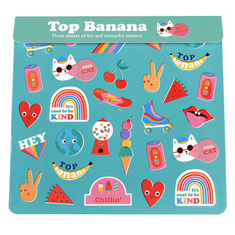 Top Banana Stickers (3 Sheets)