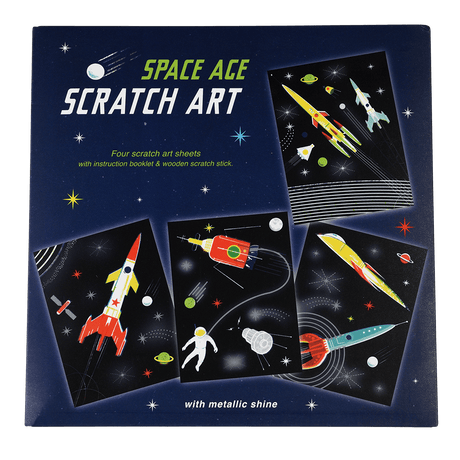 Space Age Scratch Art