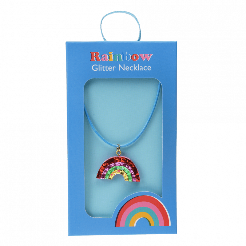 Rainbow Glitter Necklace