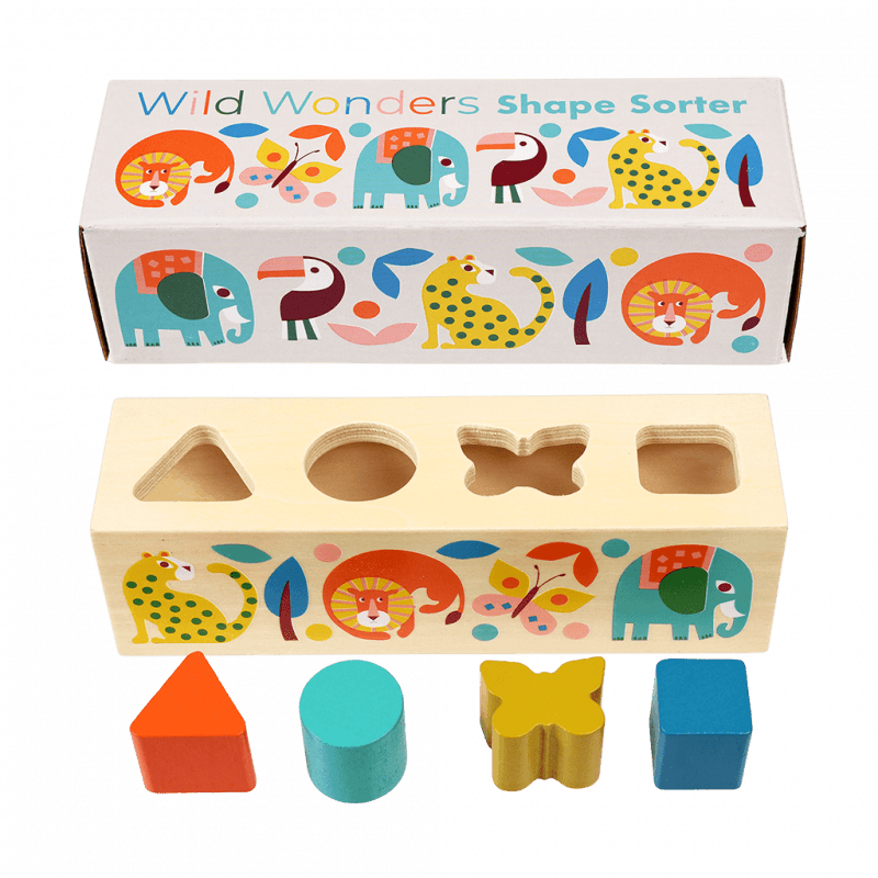 Wild Wonders Wooden Shape Sorter