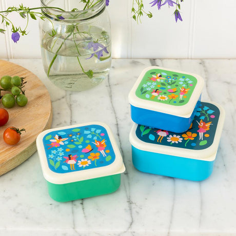 Fairies In The Garden Snack Boxes (set Of 3)