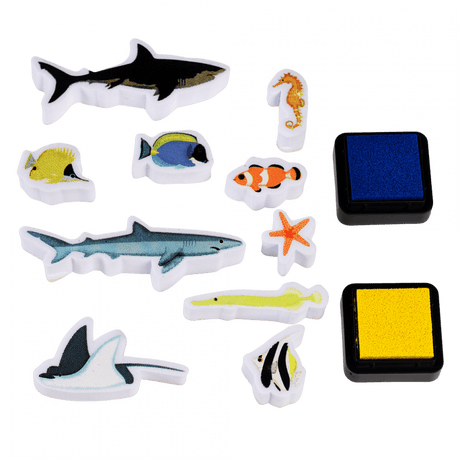 Ocean Set Of Mini Stamps