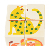 Wild Wonders Wooden Puzzle Cubes