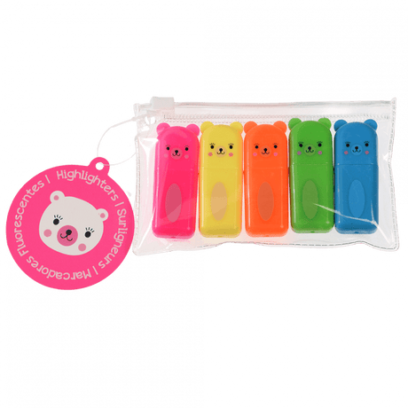Bear Highlighters (set Of 5)