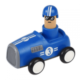 Push Down Action Racing Car Blue