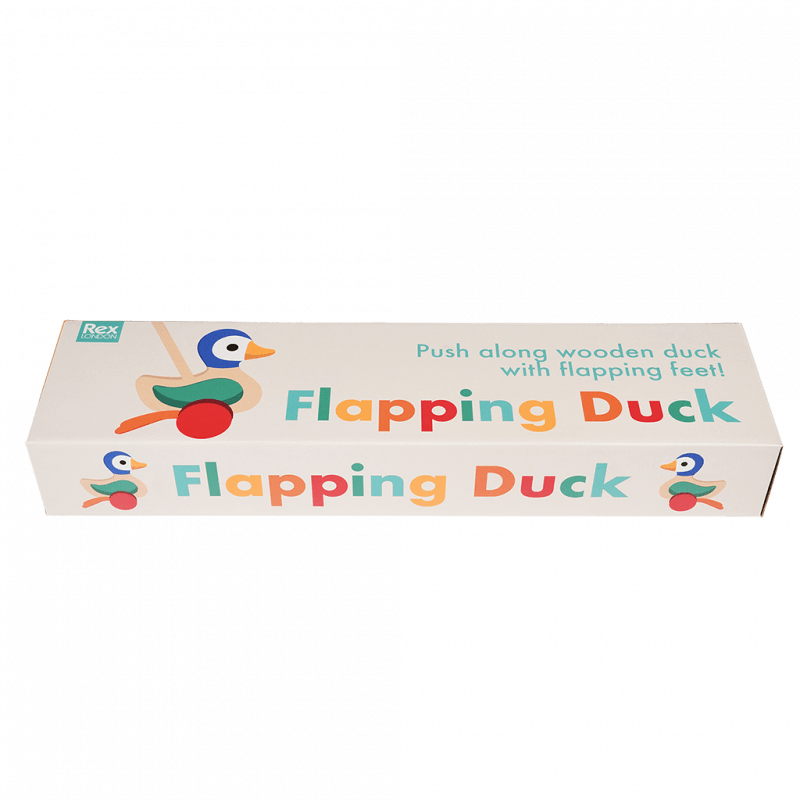 Wooden push along toy - Duck