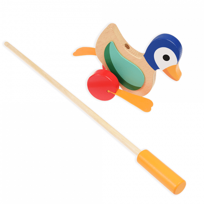 Wooden push along toy - Duck