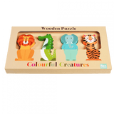 Wooden puzzle - Colourful Creatures