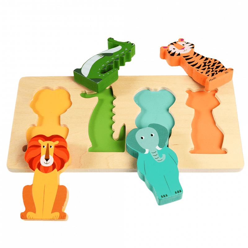 Wooden puzzle - Colourful Creatures