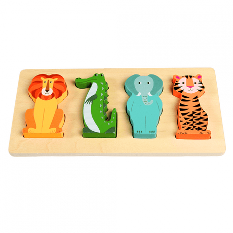 Wooden puzzle - Colourful Creatures