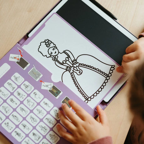 Kidydraw-Mini Lcd Tracing Book - Princesses