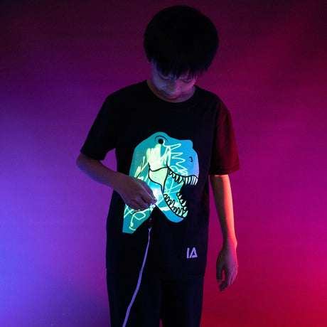 Interactive Glow In The Dark T-Shirt - Dinosaur