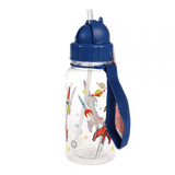 Clear Space Age Kids Water Bottle 500ml