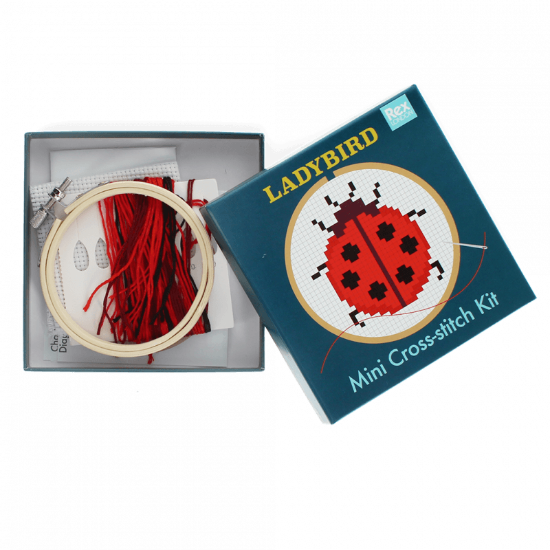 Mini cross-stitch kit - Ladybird