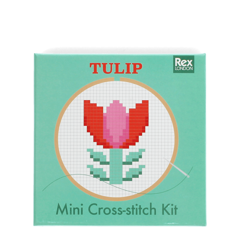 Mini cross-stitch kit - Tulip