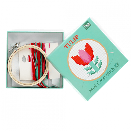 Mini cross-stitch kit - Tulip
