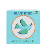 Mini cross-stitch kit - Blue bird