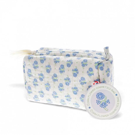 Quilted makeup bag - Cornflower