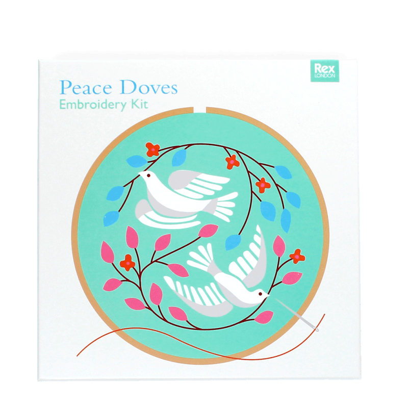 Embroidery kit - Peace Doves