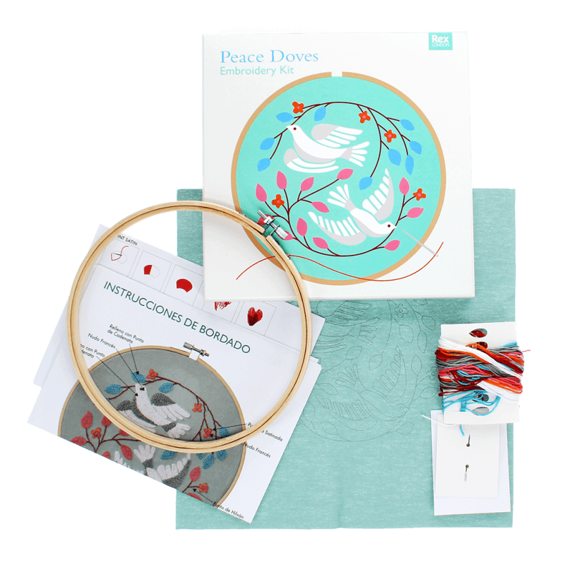 Embroidery kit - Peace Doves