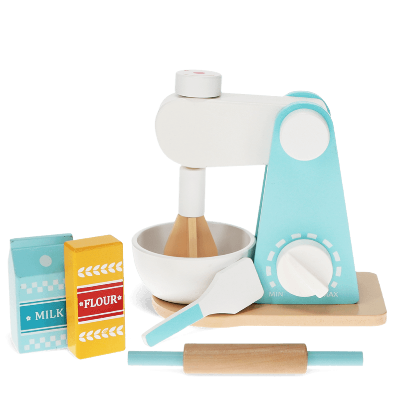 Wooden toy Mixer playset