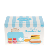 Wooden toy toaster playset