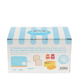 Wooden toy toaster playset