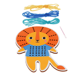 Learn to sew wooden hand-stitch set - Lion