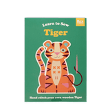 Learn to sew wooden hand-stitch set - Tiger