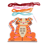 Learn to sew wooden hand-stitch set - Tiger
