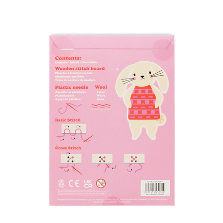 Learn to sew wooden hand-stitch set - Bunny
