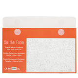 Large colouring poster with pencils - On the Farm