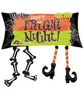 Happy Fright Night Legs Foil Balloon 33"