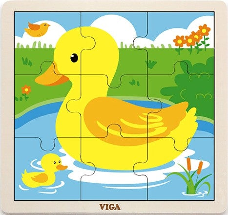 Puzzle 9 Pieces - Duck