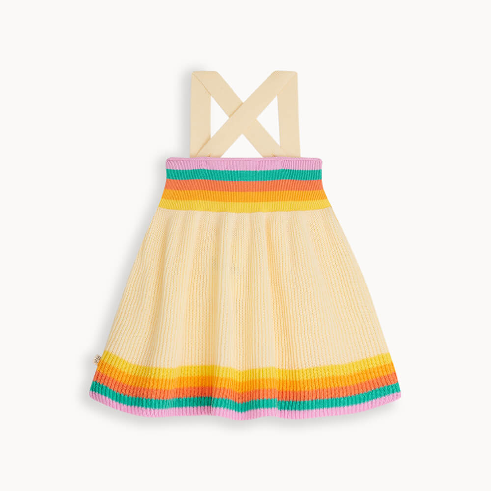 Bay - Rainbow Pink Knitted Sun Dress