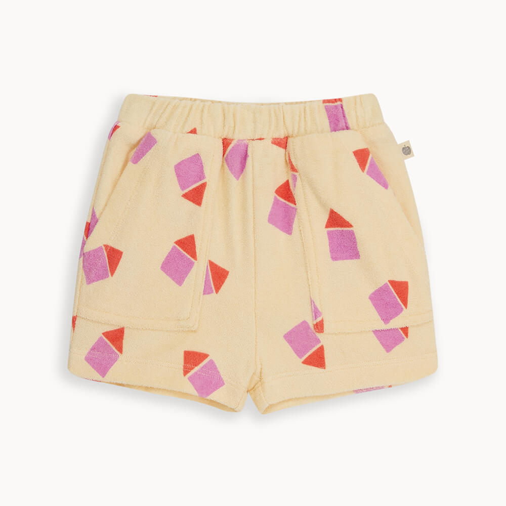 Shell And Shoreline Set - Pink Towelling Shorts And T-shirt Set