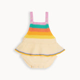 Bubble Frill - Rainbow Pink Rainbow Stripe Romper