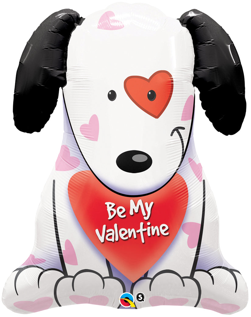 Be My Valentine Puppy Foil Balloon 32"