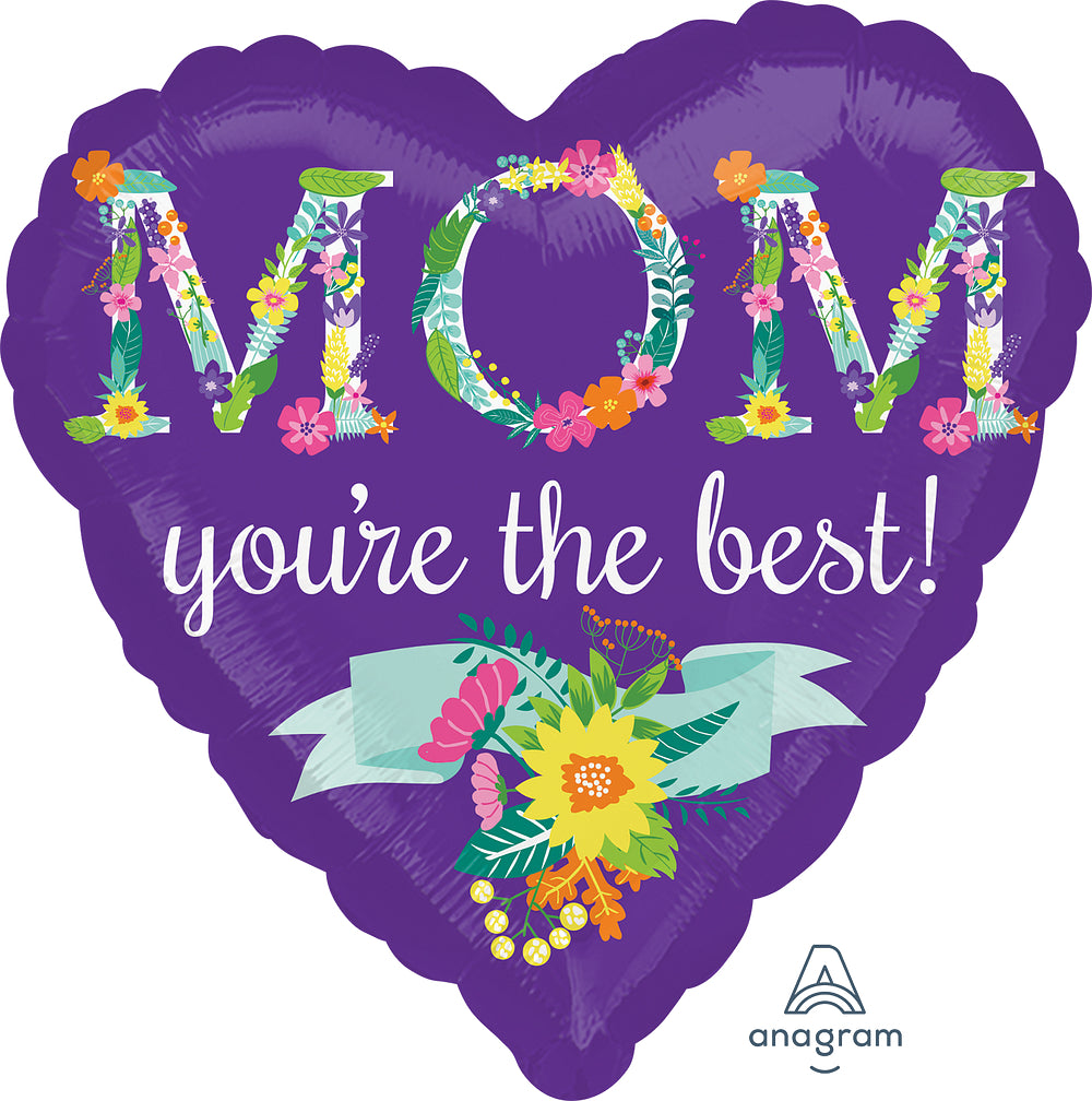 Jumbo Floral Mom Balloon 28"