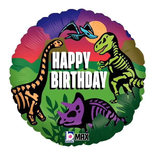 Jurassic Birthday Foil Balloon 18"