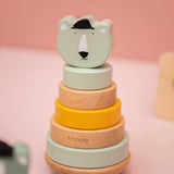 Wooden stacking toy - Mr. Polar Bear