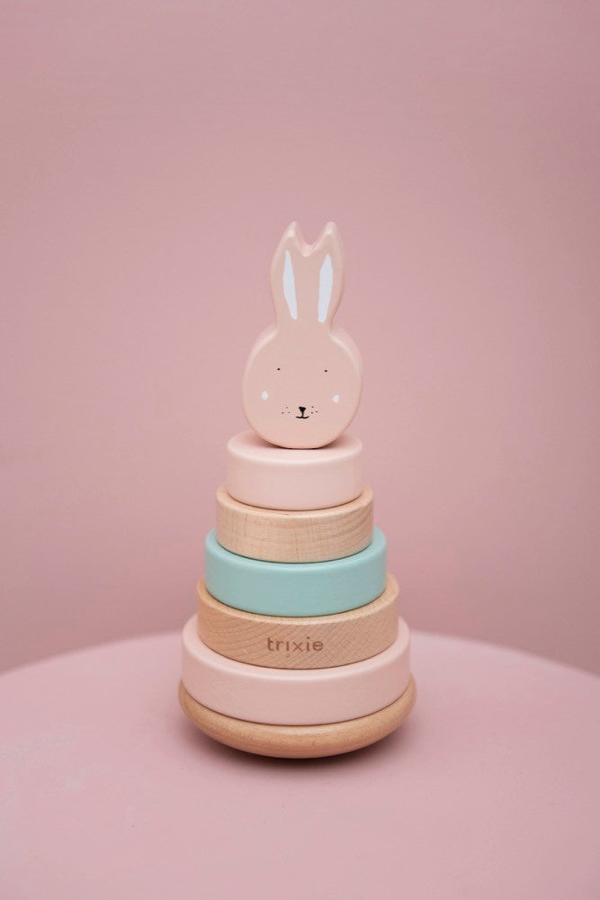 Wooden stacking toy - Mrs. Rabbit