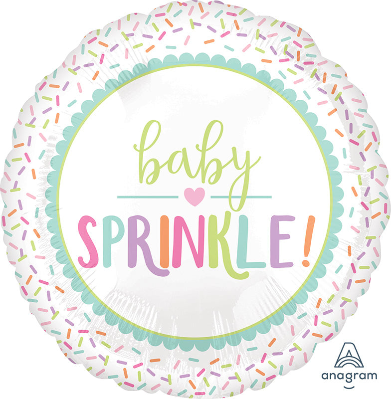 Baby Sprinkles Foil Balloon 18"